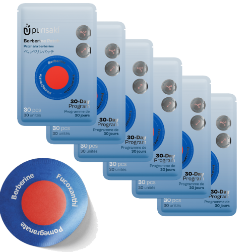 Purisaki Berberine Patches 6 pack bundle for long term wellness support