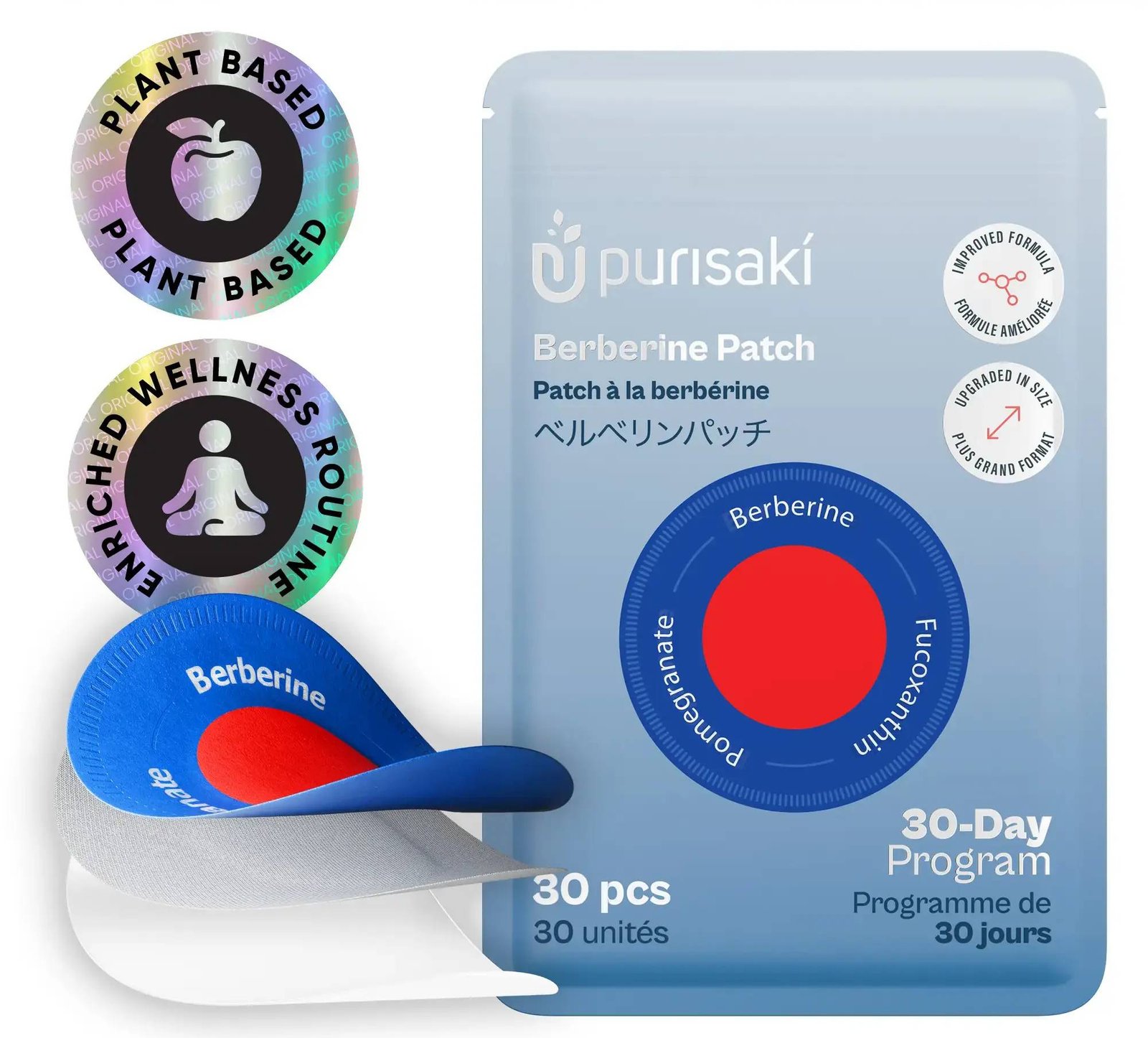 Purisaki Berberine Patch designed to support fat burning and metabolism